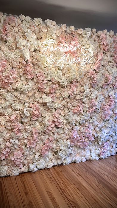 Ścianka Kwiatowa: Dekoracje Wesele Chrzest Urodziny Impreza