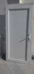 Porta em PVC completa, Porta 93 x 205, Aro 100 x 210, com chaves