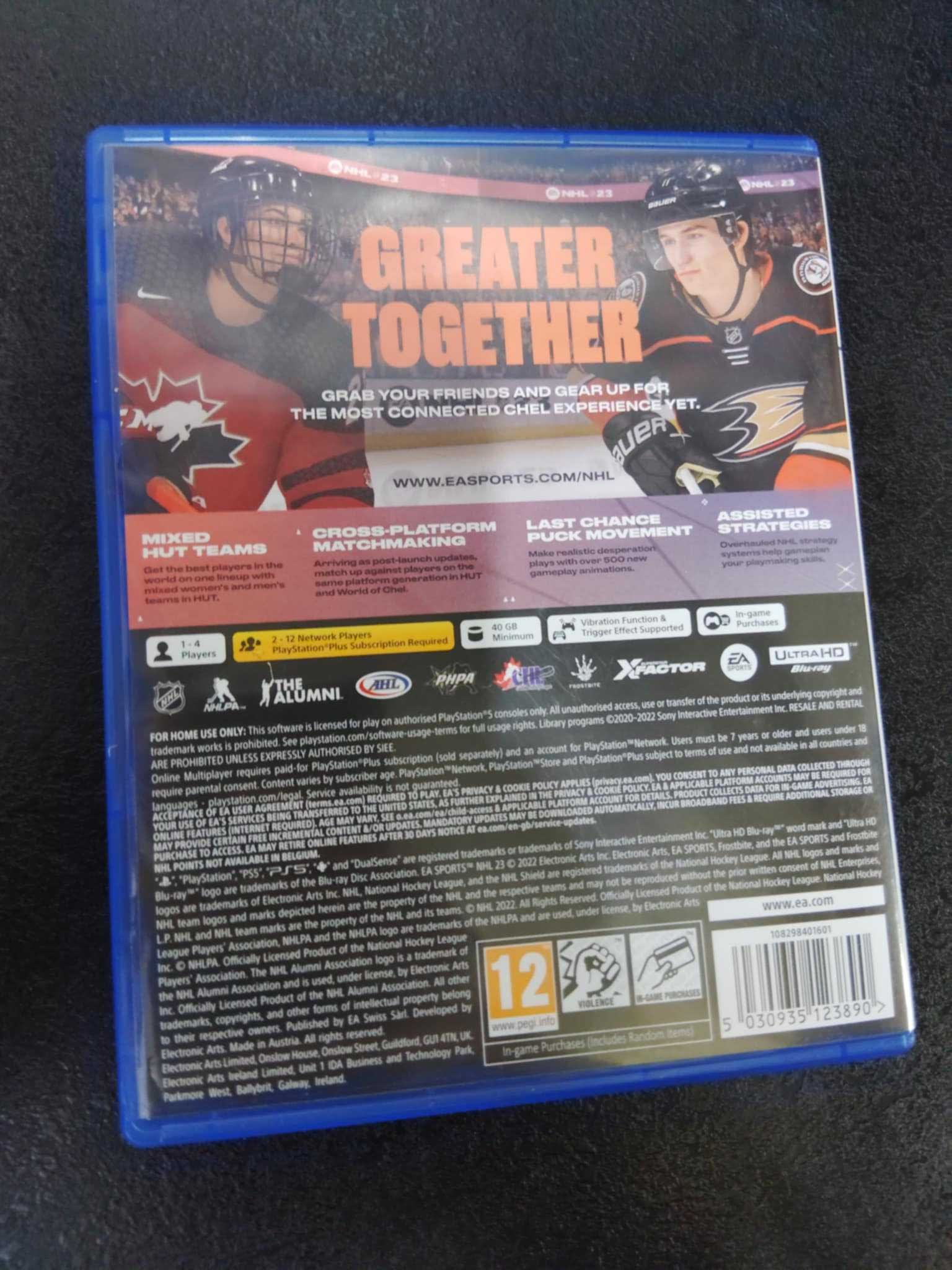 NHL 23 PS5 Angielska wersja gry hokej 2023 ps5 gra