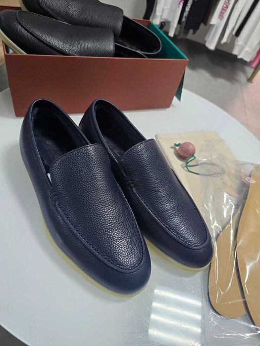 З хутром Зимові Чоловічі лофери Loro Piana лоро піана пиана 44 розмір