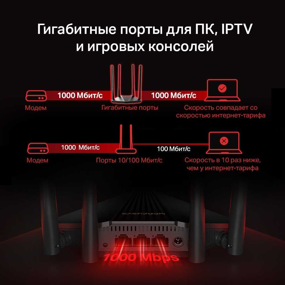Новый Mesh Гигабитный 5 ГГц Wi-Fi Роутер Mercusys MR30G ac1200
