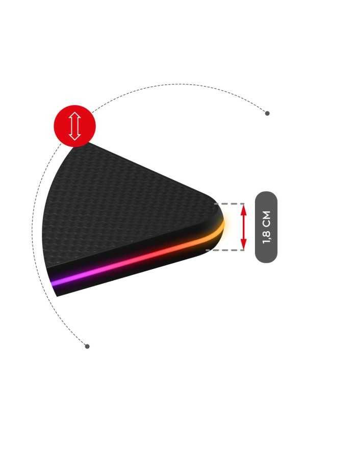 Stół gamingowy Huzaro Hero 8.2 RGB Elektryczny – Jak nowy