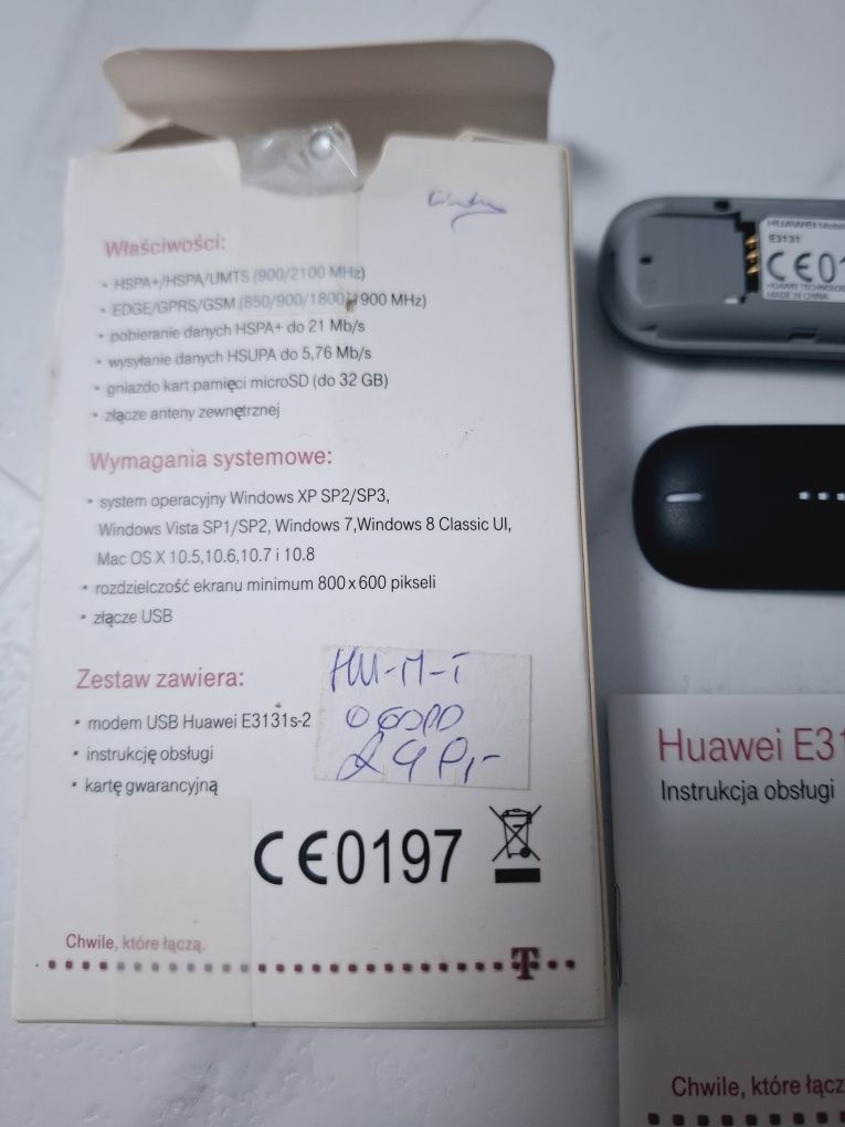 Modem USB  Huawei E3131 nowy karta sim router