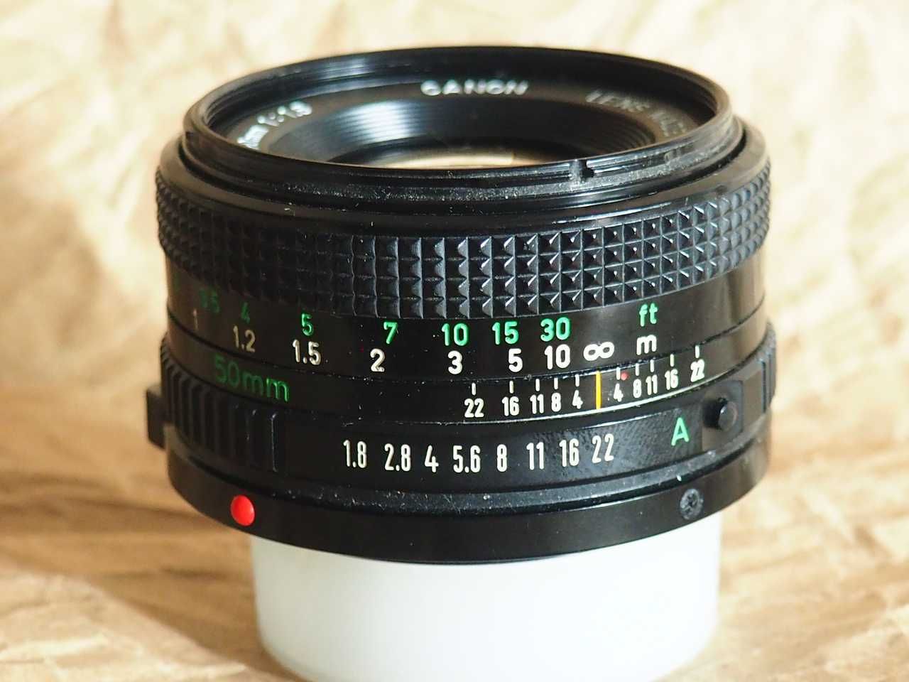 Obiektyw Canon FDn 50mm f1.8.
