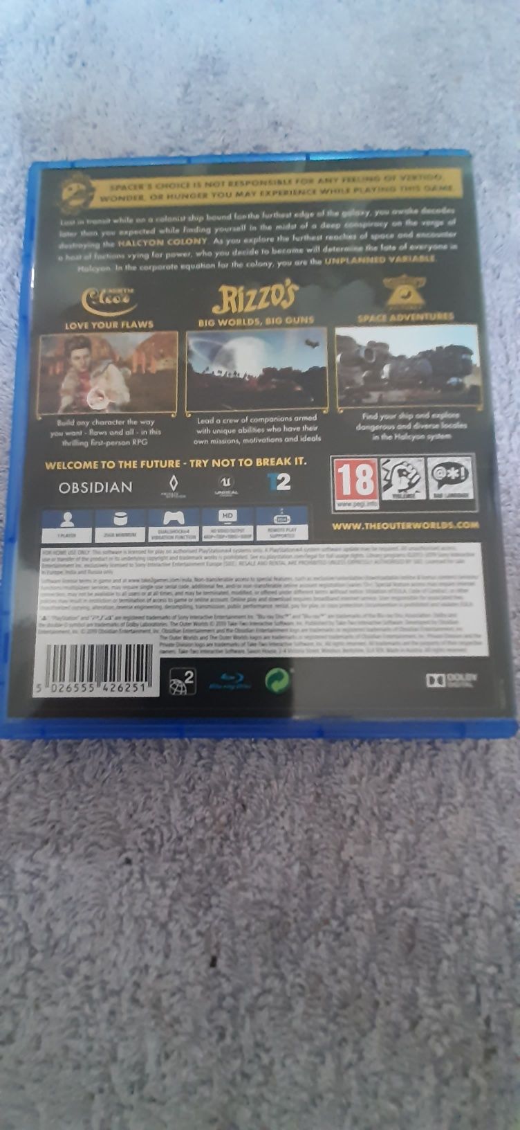Ps4 gra The Outer Worlds