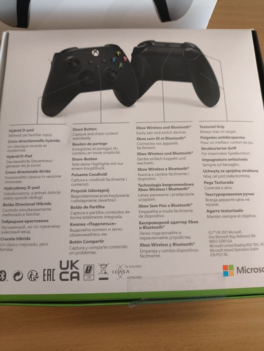 Comando Xbox One original Microsoft Carbon black novo e selado.