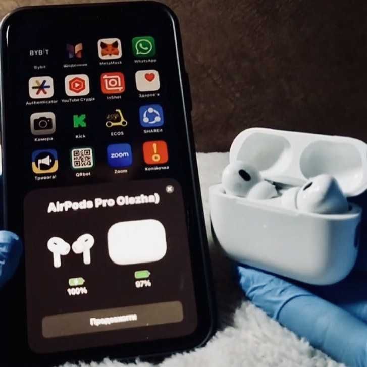 Чохол в подарунок / AirPods Pro 2 USB-C / найкраща якість в УКРАЇНІ
