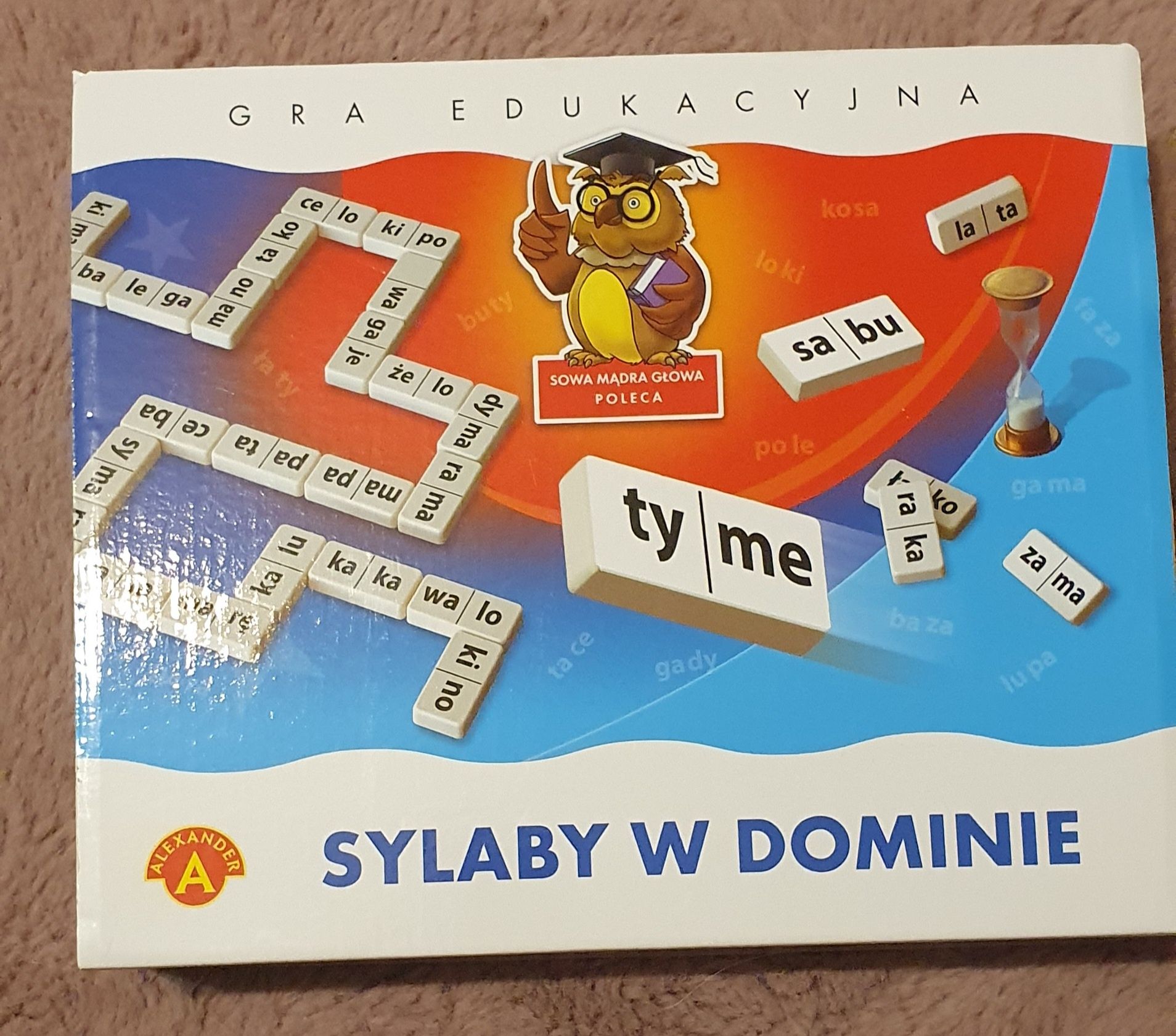 Gra edukacyjna Sylaby w dominie dla dzieci  5+