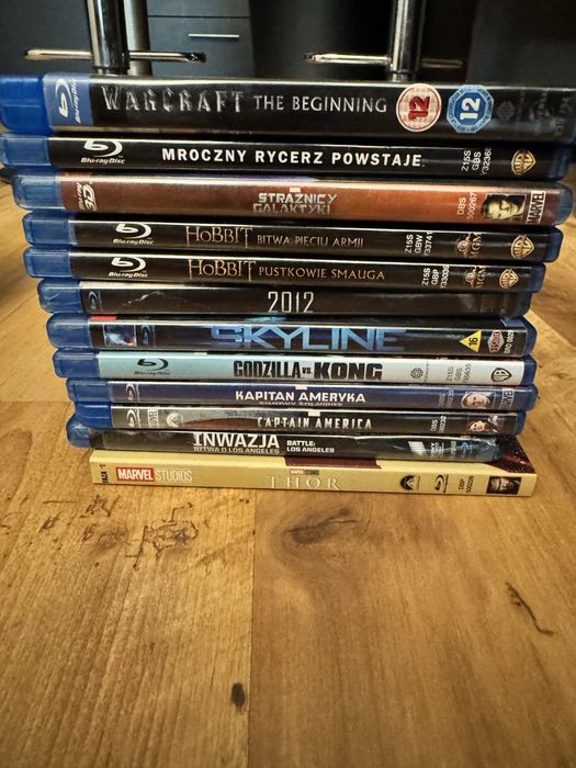 Zestaw Filmów na Blu-ray, polskie i angielskie