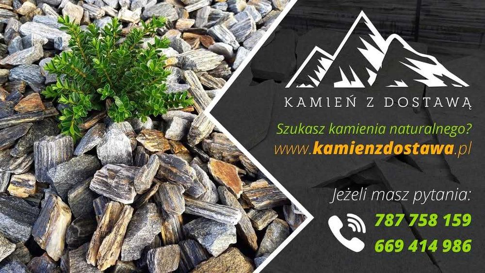 Szpilki gnejsowe ozdobne 20-120 cm głazy z kory pasiaste TONA dostawa