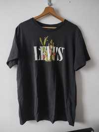 Grafitowa Koszulka T-shirt Męski Levi's L XL