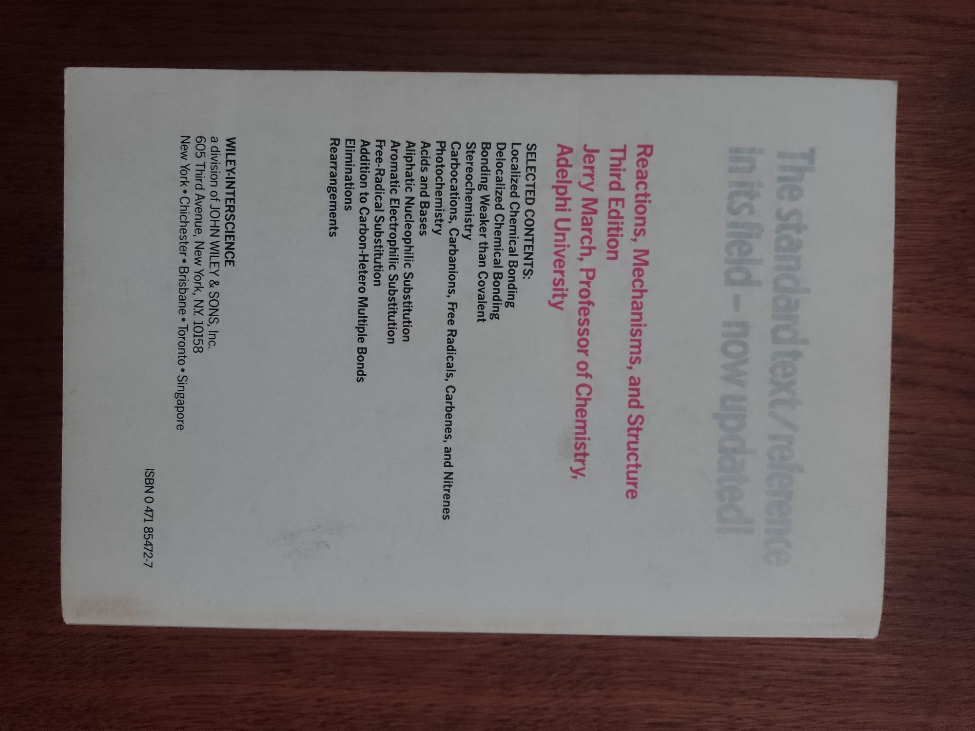 Jerry March - Advanced Organic Chemistry