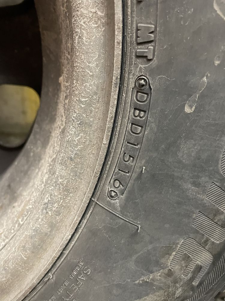 Колеса в зборі nissan navara d40 245/70/16 bridgestone blizzak dm v2