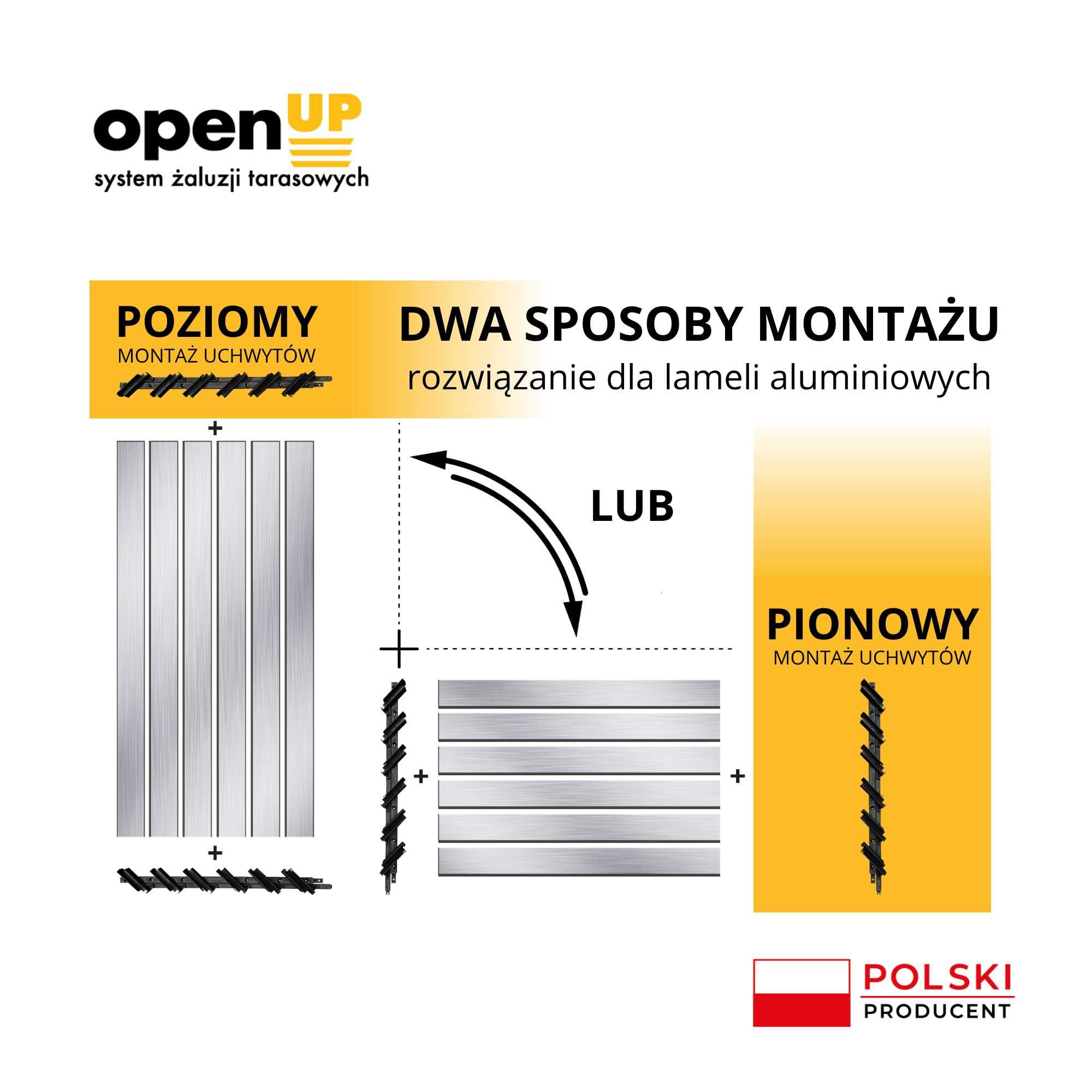 Uchwyty do ruchomych deseczek OpenUp system wysokość 58,2 cm 5 kolorów