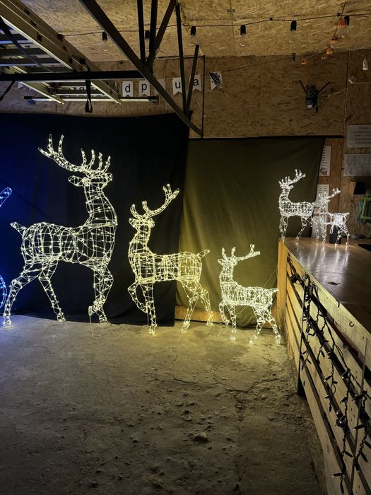 Найкраща новорічна фігура олень новорічный новогодний олень большой 3д