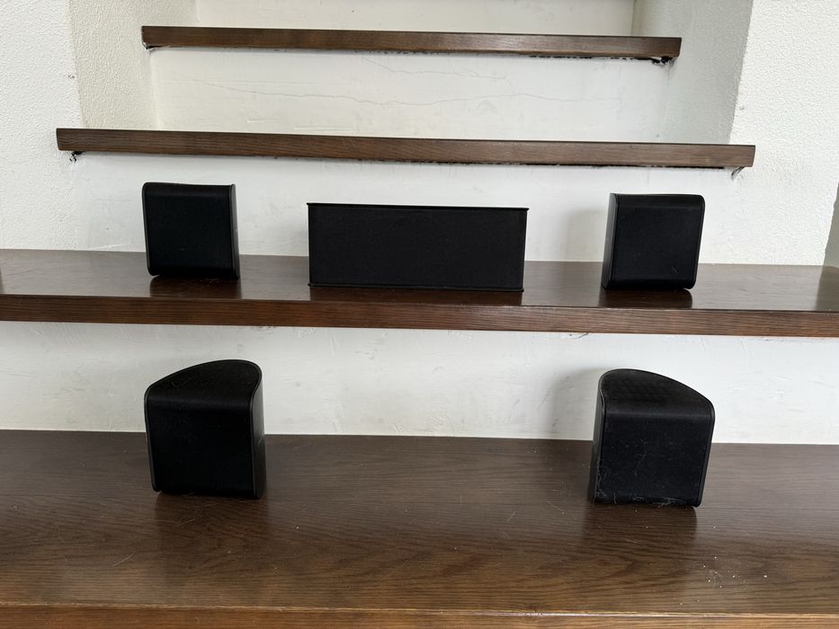 Conjunto colunas pioneer surround + central + subwoofer activo Yamaha