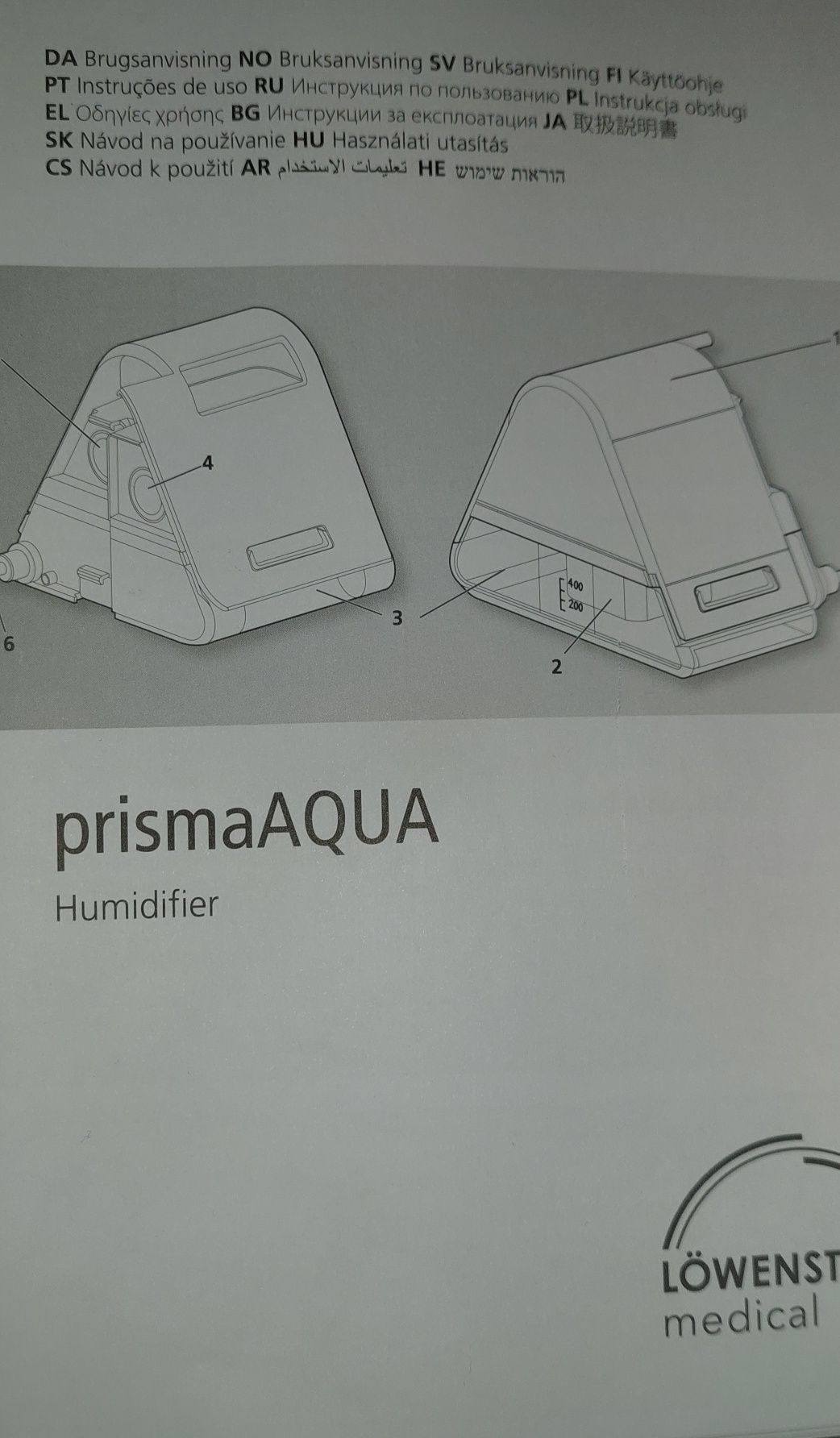 Aparat CEPAP Prisma Smart z nawilżaczem i maską bezdech