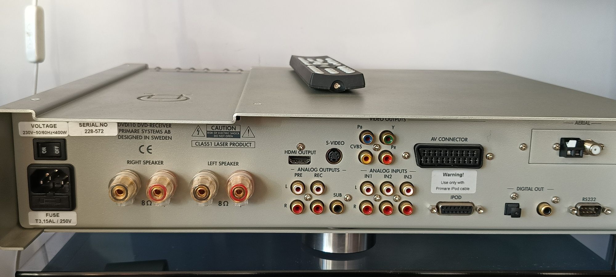 AMPLITUNER PRIMARE  DVD i 10,CD,Tuner,I-pod etc.