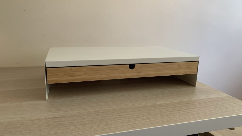 Elloven IKEA podstawka pod monitor z szufladą
