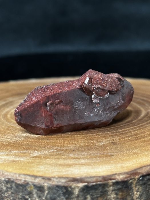 Kryształ 2-generacyjnego kwarcu zażelazionego - Maroko