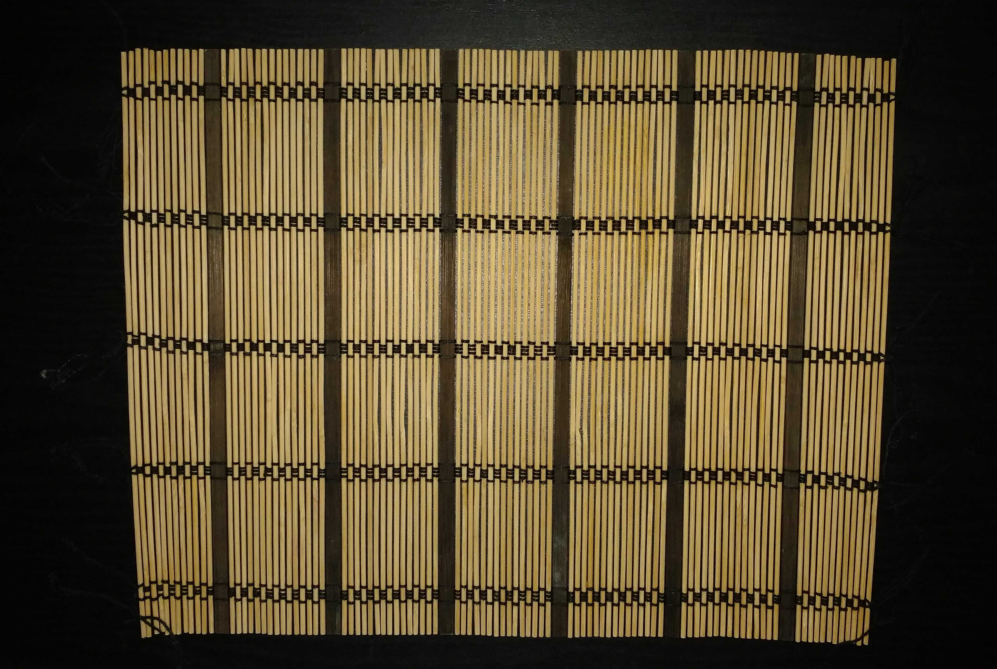 Лот Набор Бамбуковые кухонные сервировочные коврики для суши роллов