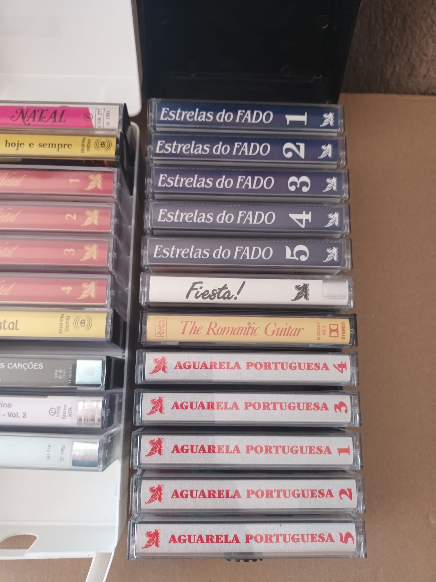 Caixas de arquivo cassetes