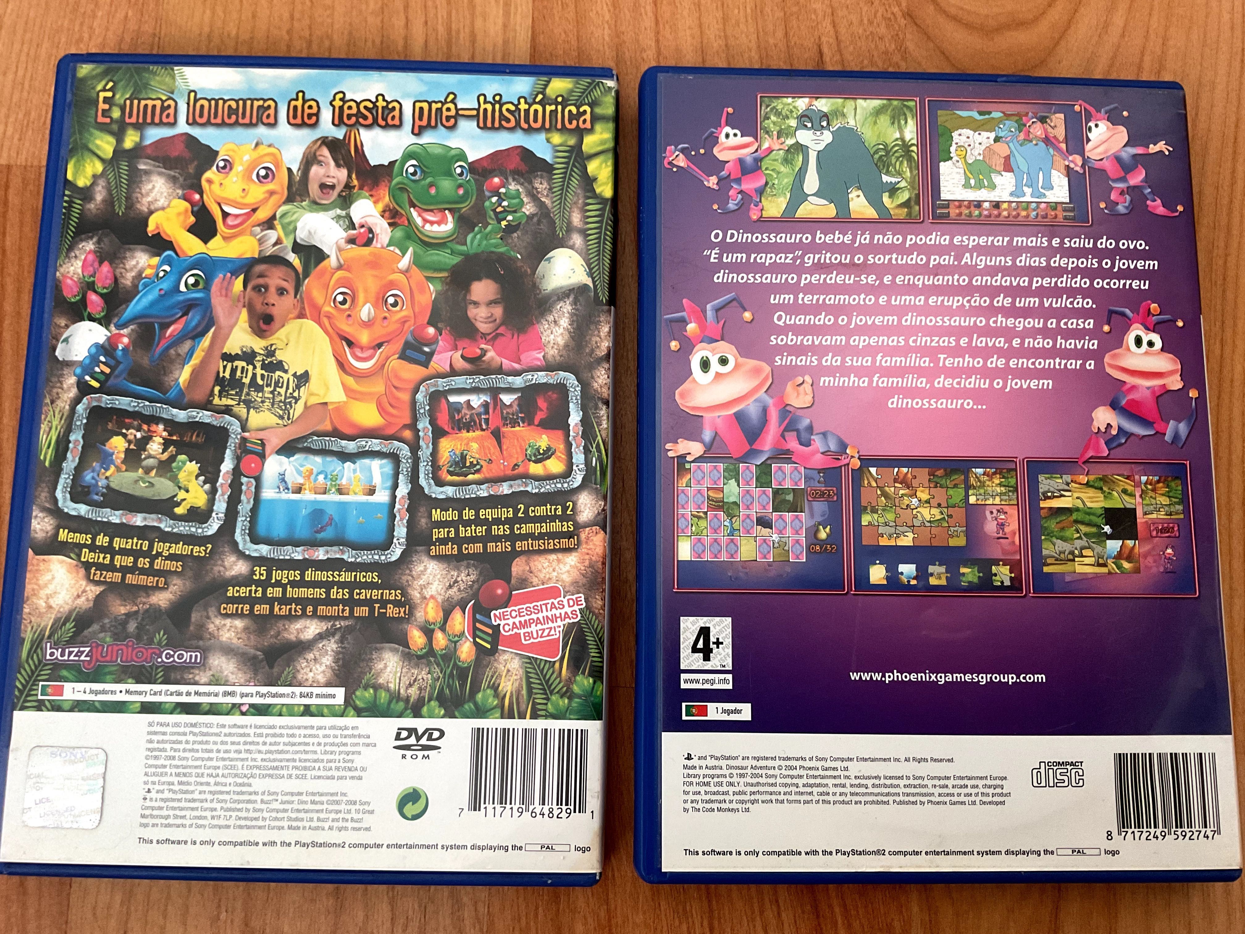 Jogos Sony PlayStation 2 (PS2) Dinossauros (Dinomania Buzz)