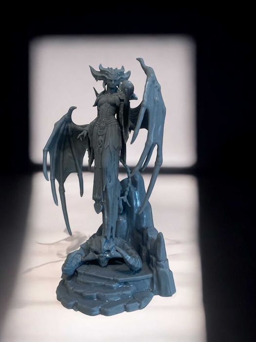 Мініатюра, Фігурка "Ліліт Diablo 4", розмір 110 мм, високоякісний друк
