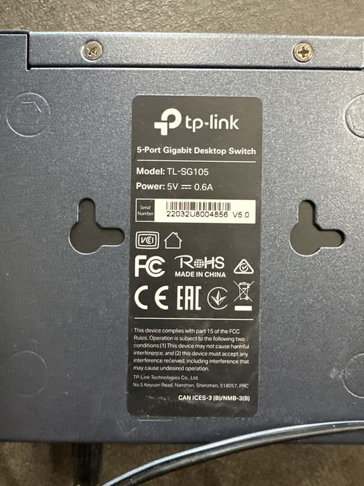 Tp link switch 5 portow