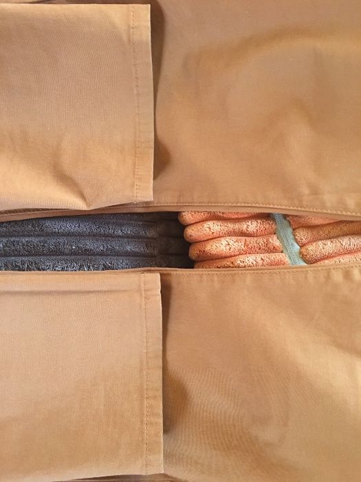 Spodnie chino brązowe discrete 32