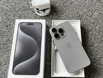 iPhone 15 Pro Titanium Grey Szary Tytan Bateria 91% + SZKŁO GWARANCJA