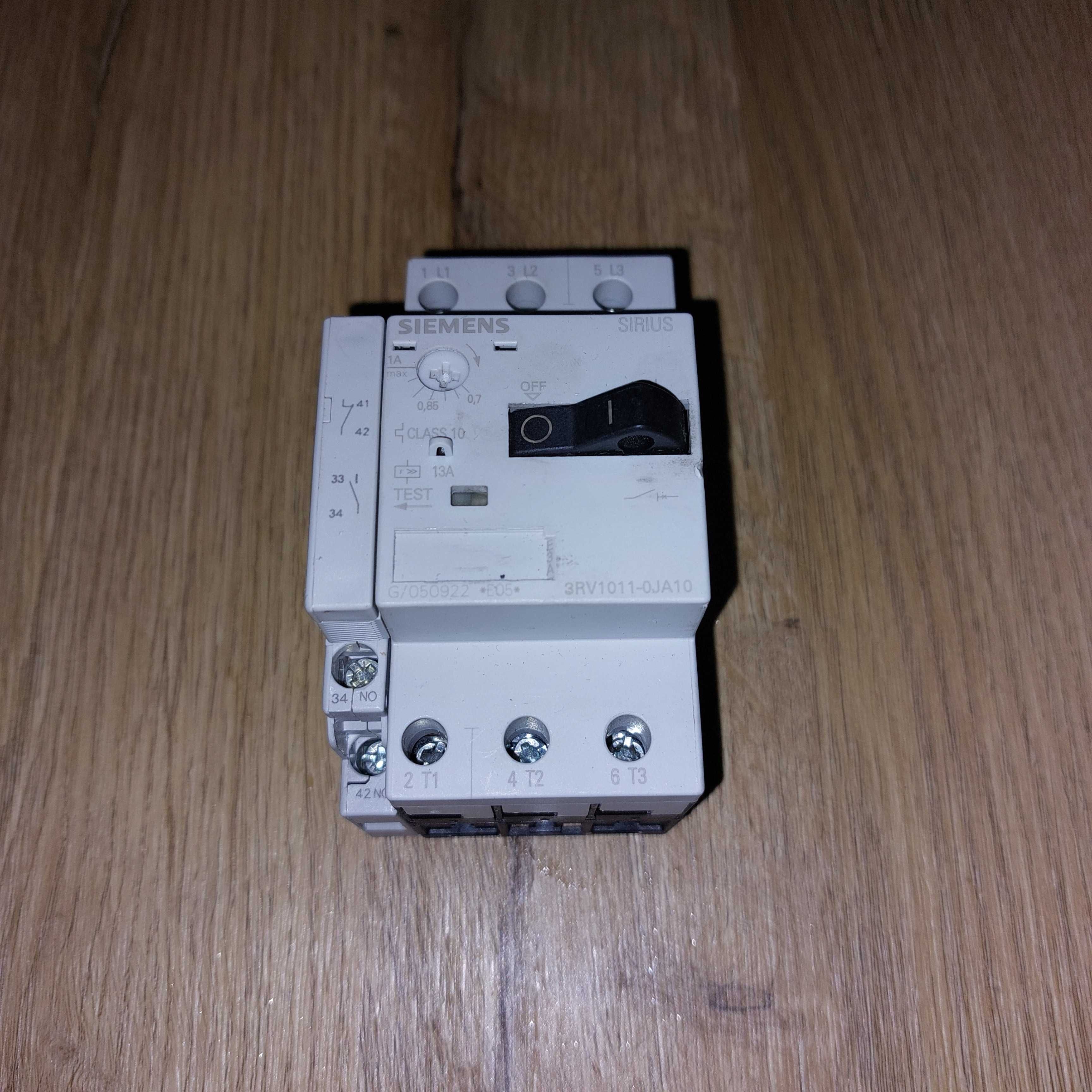 Wyłącznik silnikowy Siemens Sirius 3RV1011
