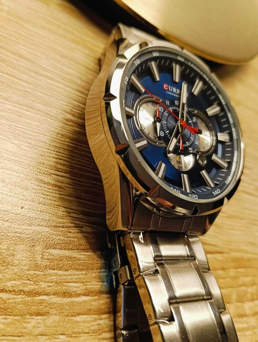 Relógio Curren Chronograph M-8363 Novo
