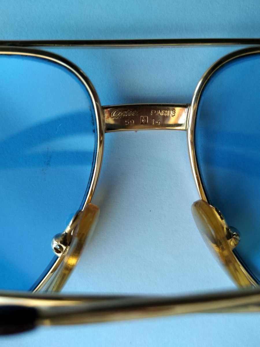 Óculos Cartier Modelo Aviator Santos, Vintage.