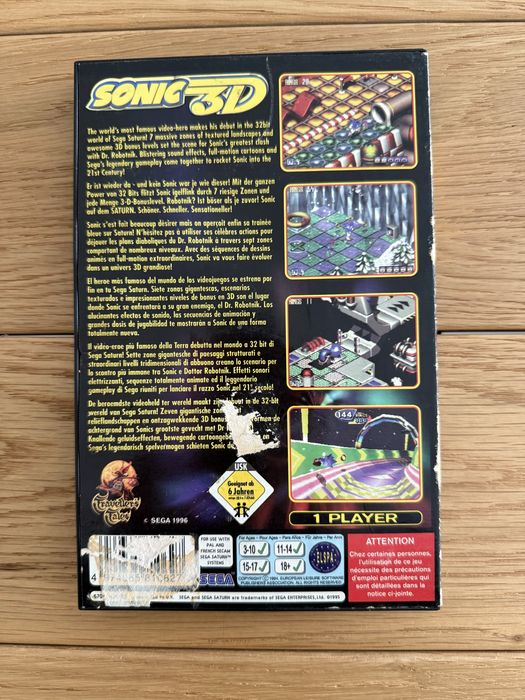 Sega Saturn: Sonic 3D