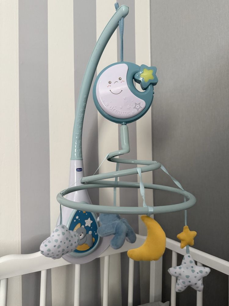 Мобіль на ліжечко 3в1 Chicco Next2Dreams Блакитний