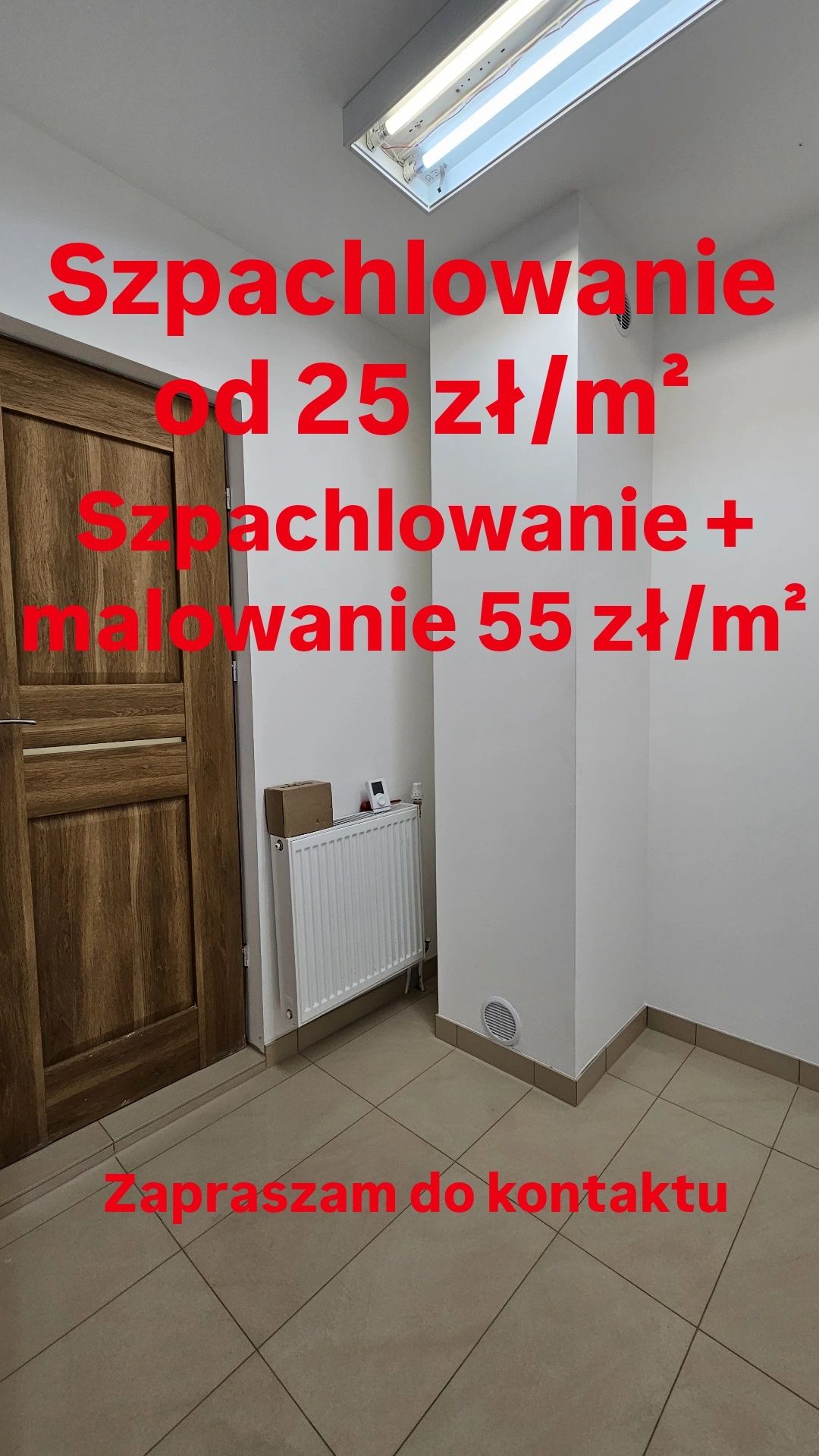 Szpachlowanie, malowanie, układanie płytek ozdobnych