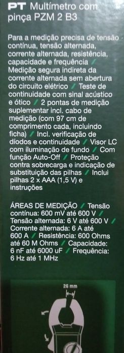 Multímetro de Pinças da Parkside