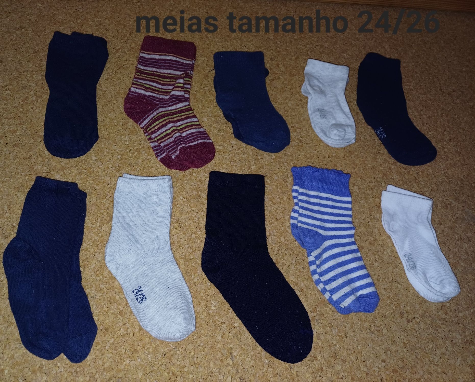 Conjunto de Meias tamanho 24/26,criança, menina, menino