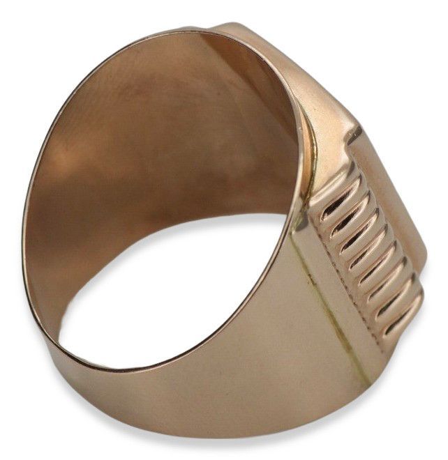 Złoty sygnet męski 14k 585 z czerwonego złota csc004r 22,5/10 Wrocław