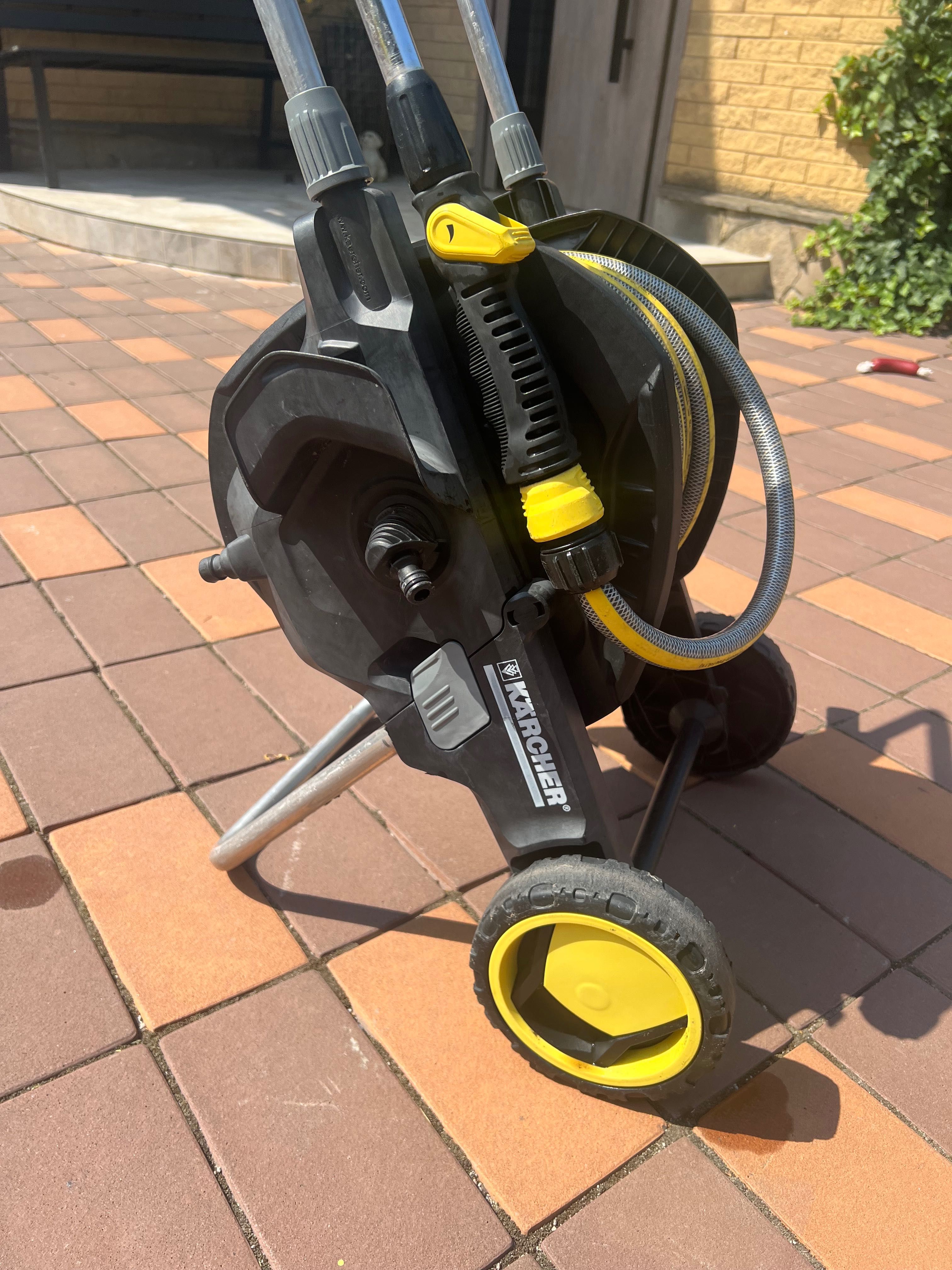 Садовый шланг Karcher 20м на тележке с штангой для полива