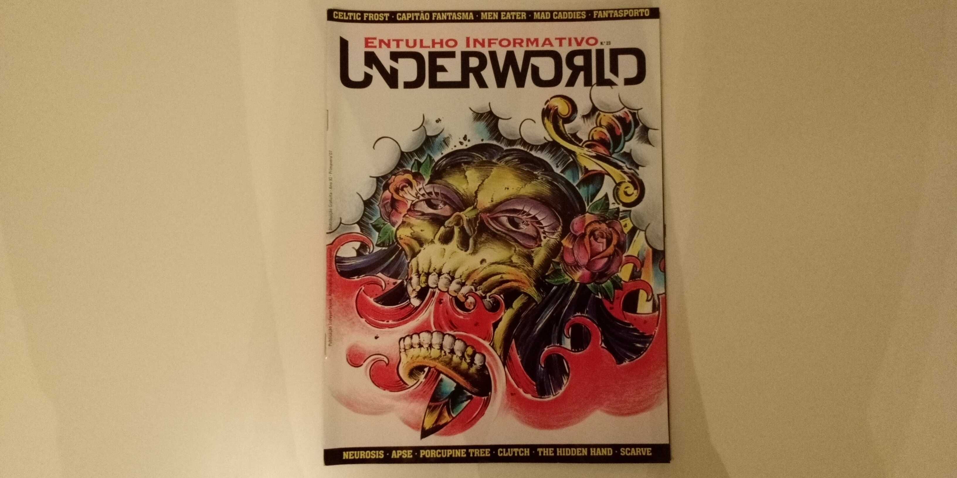 Underworld #22 #23 revistas Metal Rock Punk BD cinema arte literatura