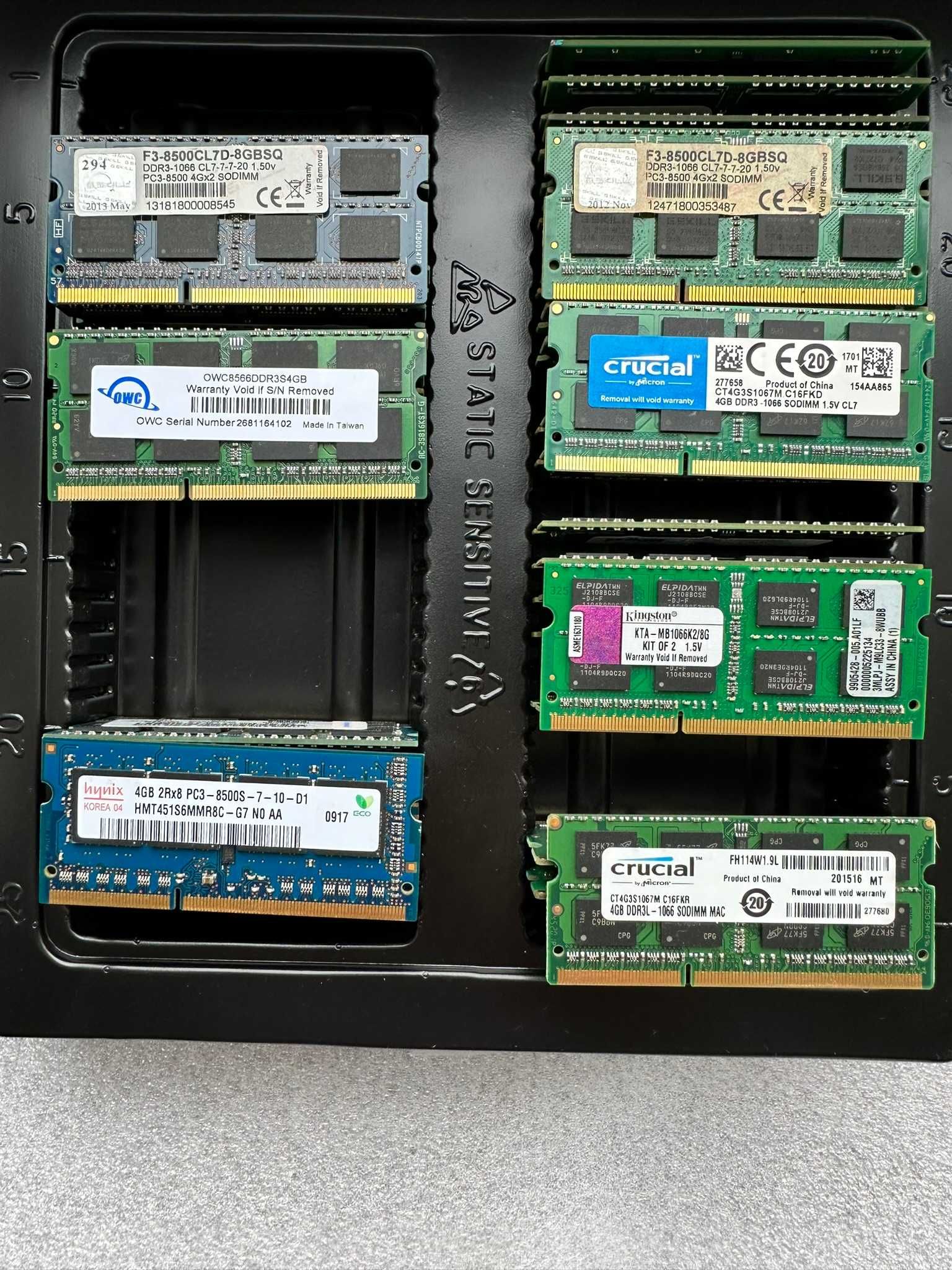 Память DDR3 1.5v 1600\1333 4\8gb НОУТБУКА So-Dimm Оперативна память