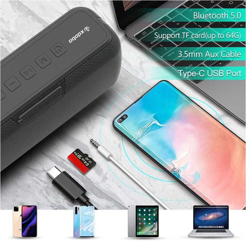 Колонка xdobo X7 IPX5 BT5.0, DSP, 50W, AUX/TF/USB, TWS, 15h Max