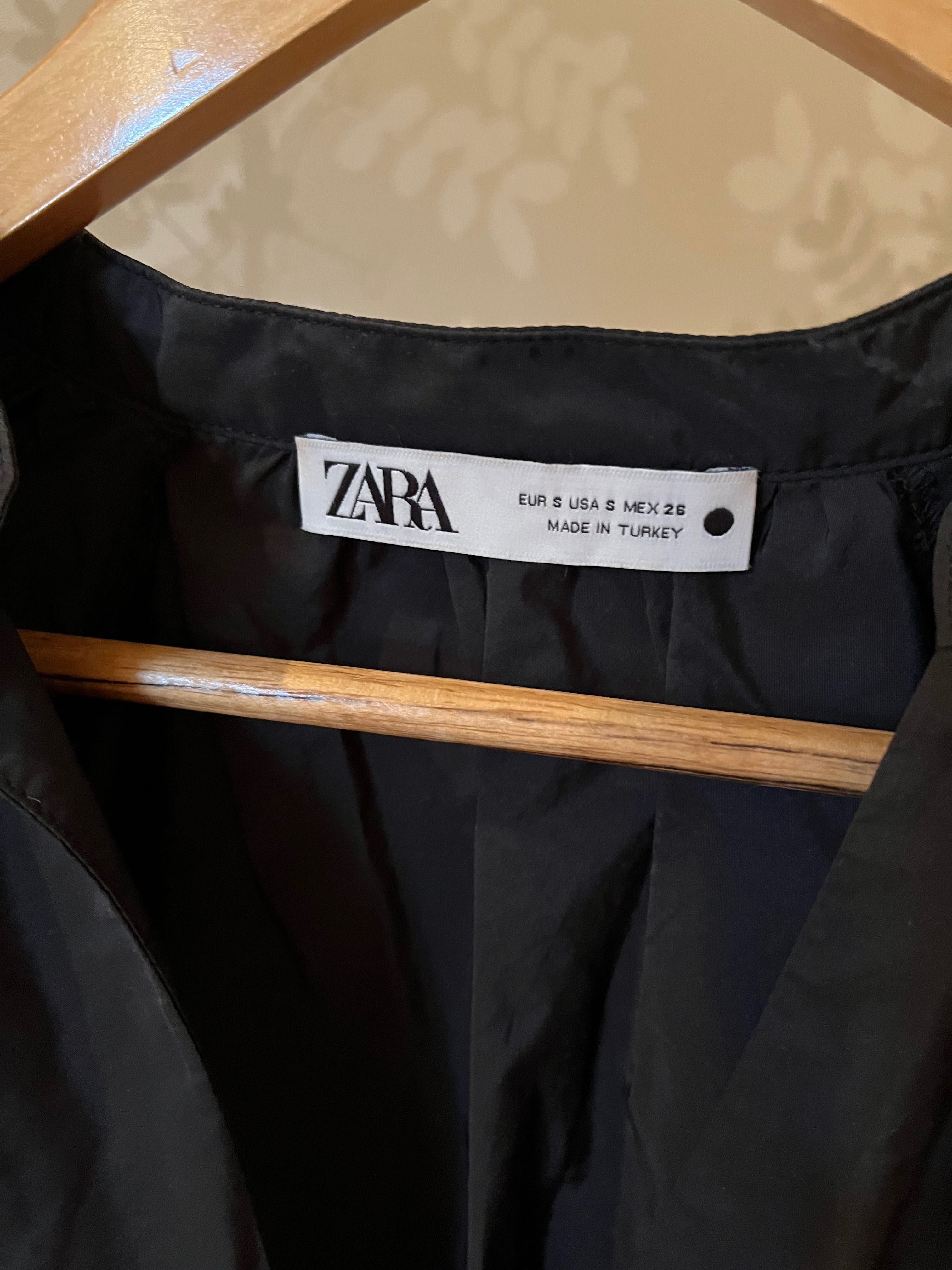 Чёрное платье Zara 38