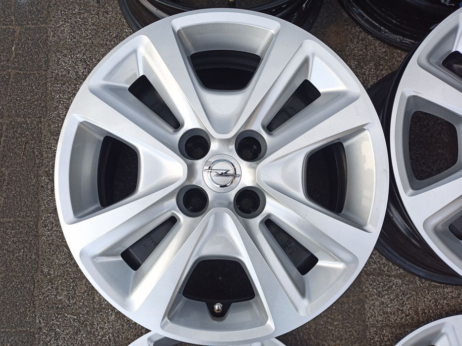 Opel CORSA ADAM Karl 4*100 Felgi struktura+ Kołpaki+ TPSM DEMO jak NOW