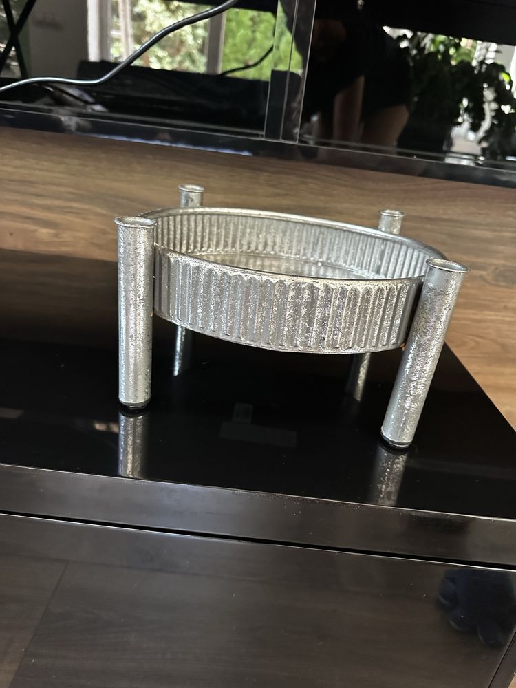 Patera dekoracja metal glamour