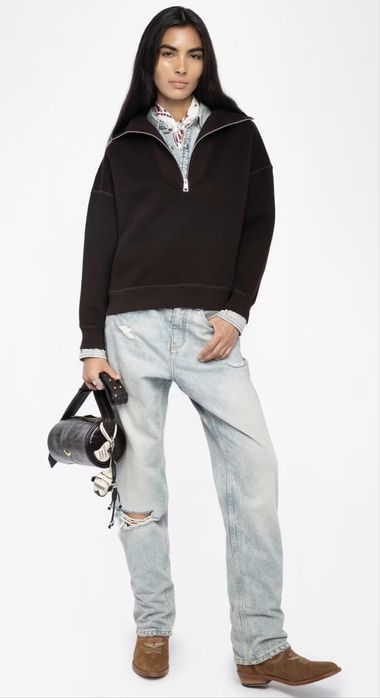 Толстовка с вышевкой Zadig & Voltaire