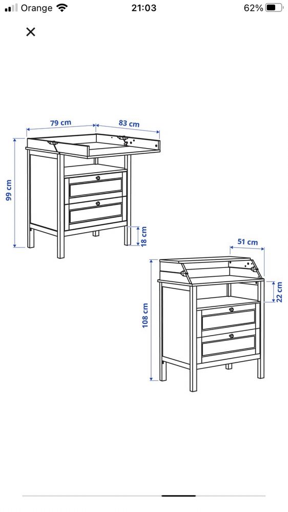 Sundvik Ikea komoda z przewijakiem