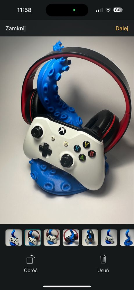Stojak na pada i sluchawki podstawka uchwyt 3d xbox playstation